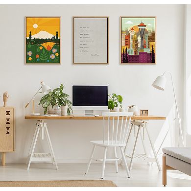 Sylvie Emerson Quote Framed Canvas by Saint and Sailor Studios