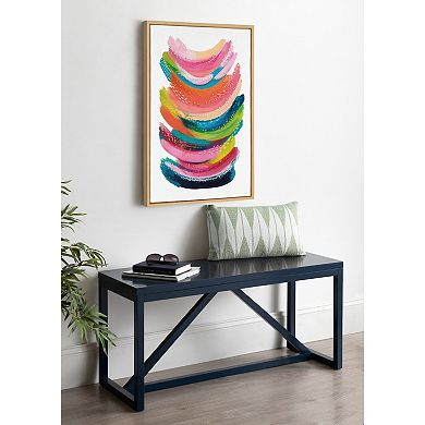 Sylvie Bright Abstract Framed Canvas by Jessi Raulet of Ettavee