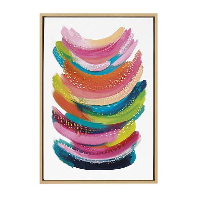 Sylvie Bright Abstract Framed Canvas by Jessi Raulet of Ettavee