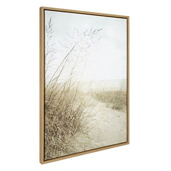 Sylvie Beach Grasses Framed Canvas by Emiko and Mark Franzen of F2Images
