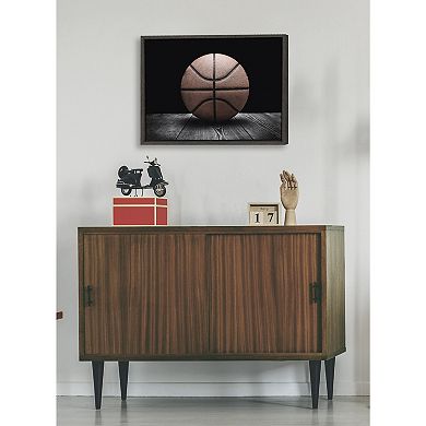 Sylvie Vintage Basketball Framed Canvas By Shawn St. Peter