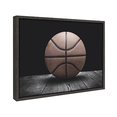 Sylvie Vintage Basketball Framed Canvas By Shawn St. Peter