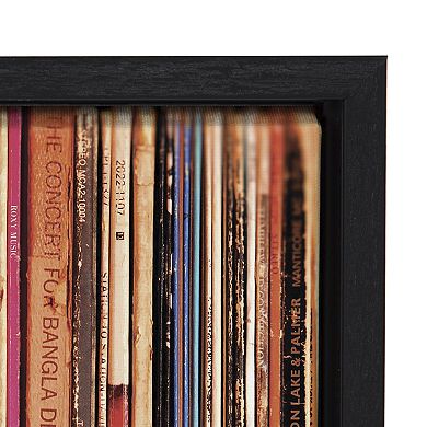 Sylvie Records Framed Canvas by Robert Cadloff of Bomobob