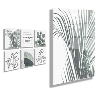 Botanical Greenery Floating Acrylic Set