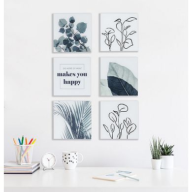 Botanical Greenery Floating Acrylic Set
