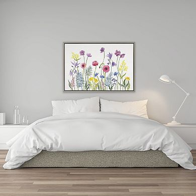 Sylvie Wildflorals Framed Canvas by Patricia Shaw
