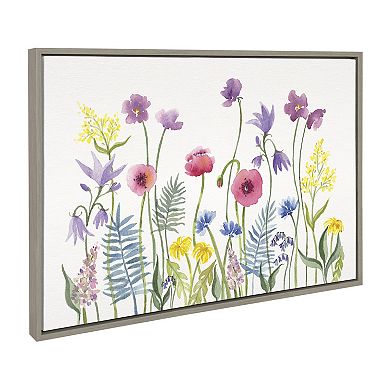 Sylvie Wildflorals Framed Canvas by Patricia Shaw