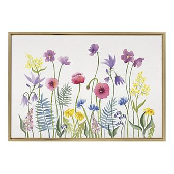Sylvie Wildflorals Framed Canvas by Patricia Shaw