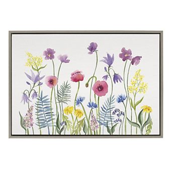 Sylvie Wildflorals Framed Canvas by Patricia Shaw