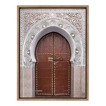 Sylvie Morocco Marrakech Door Framed Canvas by Golie