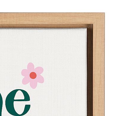 Sylvie Take It One Day At A Time Framed Canvas by Maria Filar