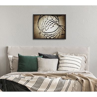 Sylvie Basketball Net Framed Canvas Wall Art by Shawn St. Peter