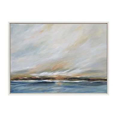 Sylvie Eucalyptus Botanical I Framed Canvas by The Creative Bunch Studio