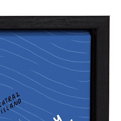 Sylvie San Francisco Illustration Framed Canvas by Stacie Bloomfield