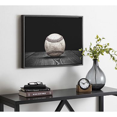 Sylvie Baseball Framed Canvas by Shawn St. Peter
