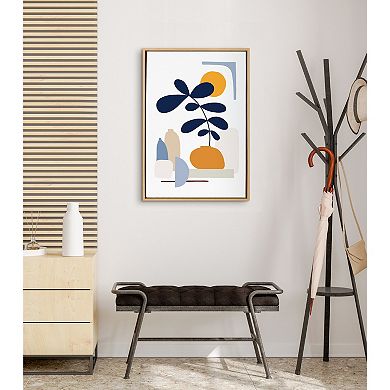 Sylvie The Shapes of Nature Framed Canvas by Dominique Vari