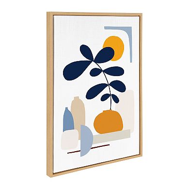 Sylvie The Shapes of Nature Framed Canvas by Dominique Vari