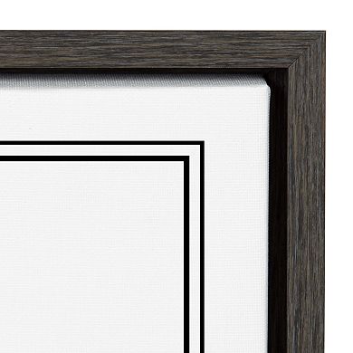 Sylvie Chicago Modern Map Framed Canvas by Jake Goossen