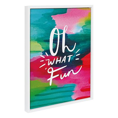 Sylvie Oh What Fun Framed Canvas by Jessi Raulet Of EttaVee
