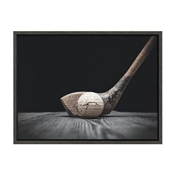 Sylvie Golf Club And Ball Framed Canvas by Shawn St. Peter