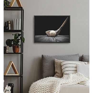 Sylvie Golf Club And Ball Framed Canvas by Shawn St. Peter