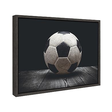Sylvie Soccer Ball Framed Canvas by Shawn St. Peter