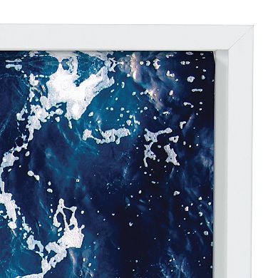 Sylvie Waves Framed Canvas by Simon Te of Tai Prints