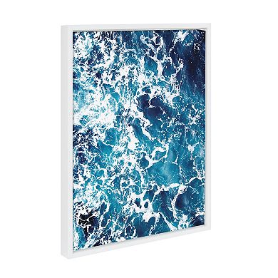 Sylvie Waves Framed Canvas by Simon Te of Tai Prints