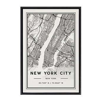 Sylvie New York City Modern Framed Canvas by Jake Goossen