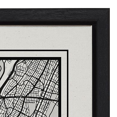Sylvie New York City Modern Framed Canvas by Jake Goossen