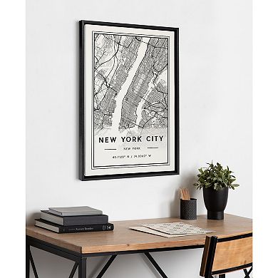 Sylvie New York City Modern Framed Canvas by Jake Goossen