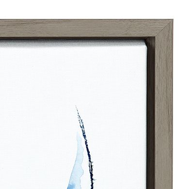 Sylvie Whale Shark Framed Canvas Art by Cathy Zhang