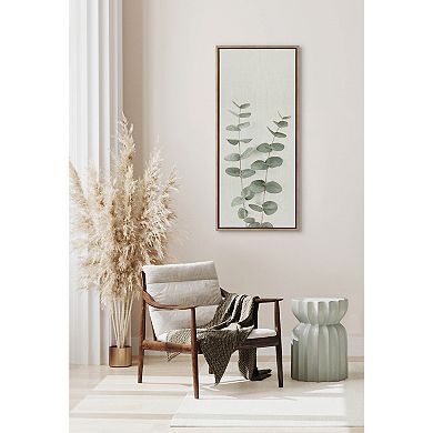 Sylvie Eucalyptus Botanical II Framed Canvas by The Creative Bunch Studio