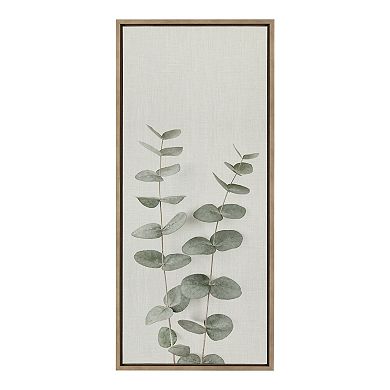 Sylvie Eucalyptus Botanical II Framed Canvas by The Creative Bunch Studio