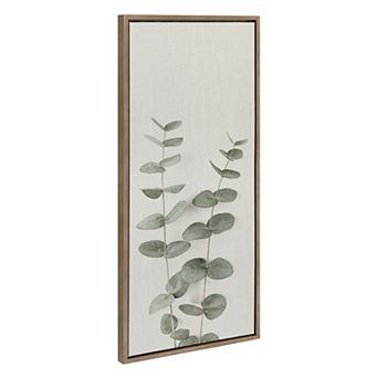 Sylvie Eucalyptus Botanical II Framed Canvas by The Creative Bunch Studio