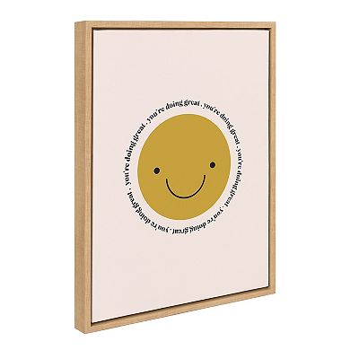 Sylvie Your Doing Great Framed Canvas by Duchess Plum