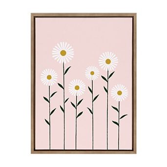 Sylvie Daisies Framed Canvas by Duchess Plum