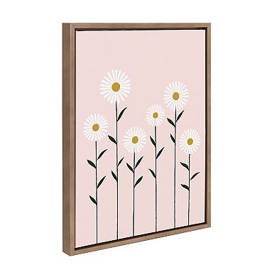 Sylvie Daisies Framed Canvas by Duchess Plum