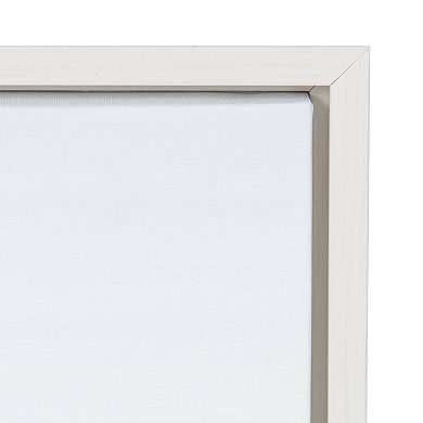 Sylvie White Lake Pier Framed Canvas by Amy Peterson