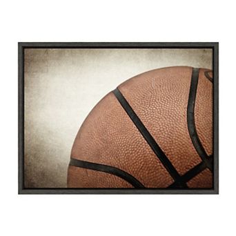 Sylvie Vintage Bball Framed Canvas by Shawn St. Peter