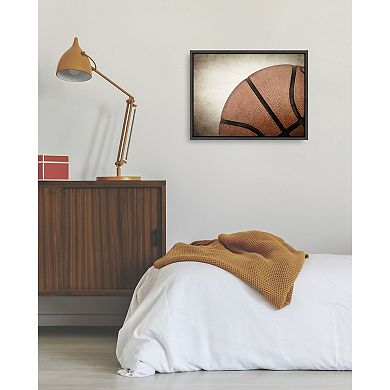 Sylvie Vintage Bball Framed Canvas by Shawn St. Peter