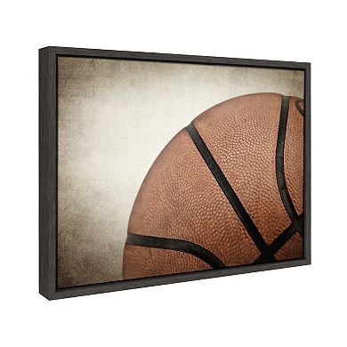 Sylvie Vintage Bball Framed Canvas by Shawn St. Peter