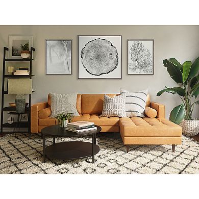 Sylvie Tree Rings Linen Framed Canvas by Emiko and Mark Franzen of F2Images