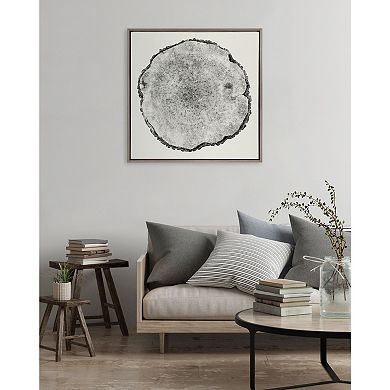 Sylvie Tree Rings Linen Framed Canvas by Emiko and Mark Franzen of F2Images