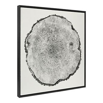Sylvie Tree Rings Linen Framed Canvas by Emiko and Mark Franzen of F2Images
