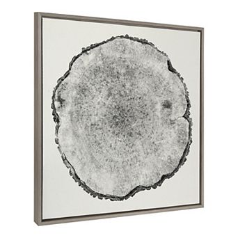 Sylvie Tree Rings Linen Framed Canvas by Emiko and Mark Franzen of F2Images