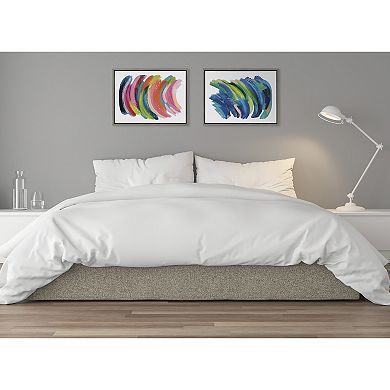 Sylvie Bright Abstract 2 Framed Canvas by Jessi Raulet of Ettavee