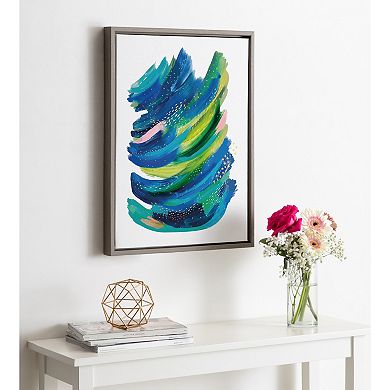Sylvie Bright Abstract 2 Framed Canvas by Jessi Raulet of Ettavee