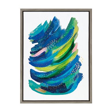 Sylvie Bright Abstract 2 Framed Canvas by Jessi Raulet of Ettavee