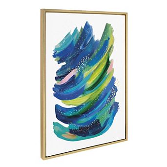 Sylvie Bright Abstract 2 Framed Canvas by Jessi Raulet of Ettavee